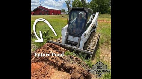 building dick pond with skid steer|How to Build our own Backyard Bass Pond on the Ranch with the .